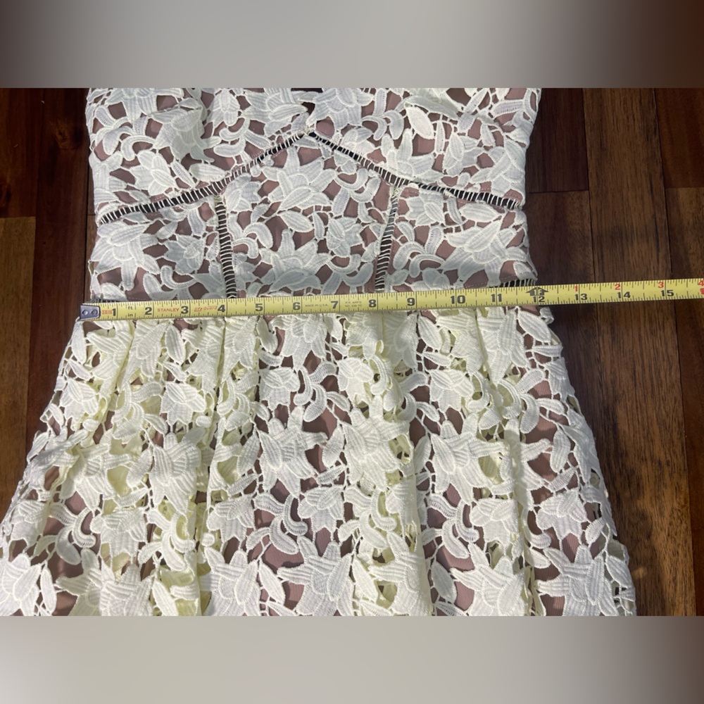 Self Portrait Azaelea Dress yellow lace women’s 
Size 4 - Picture 9 of 14